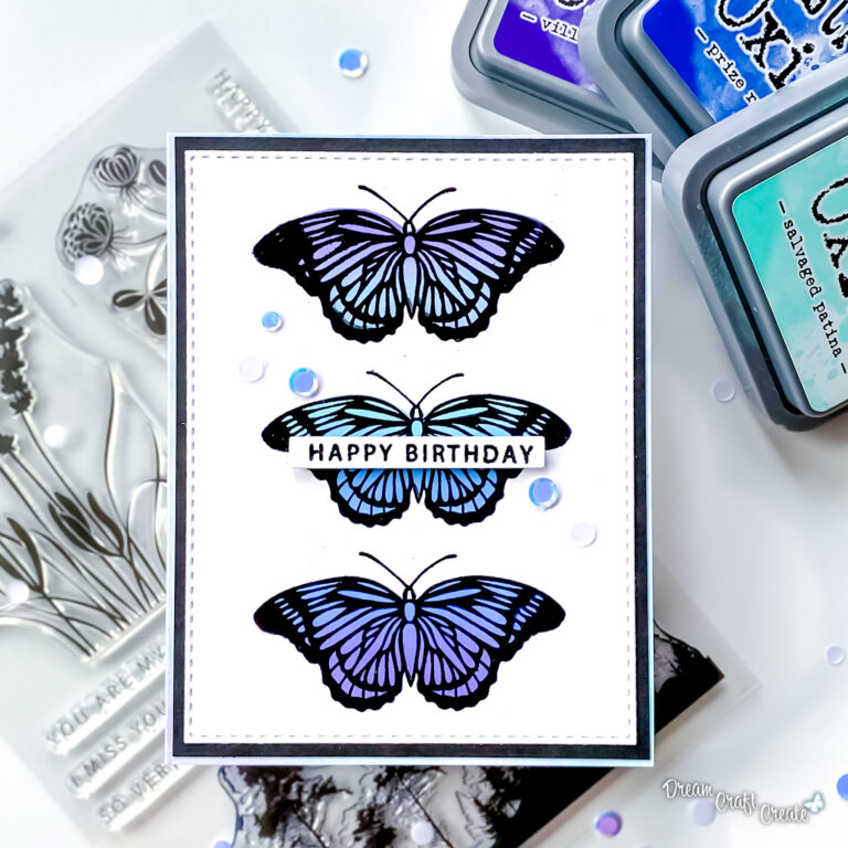 How to Make Amazing Blended Butterfly Wings for Cards!