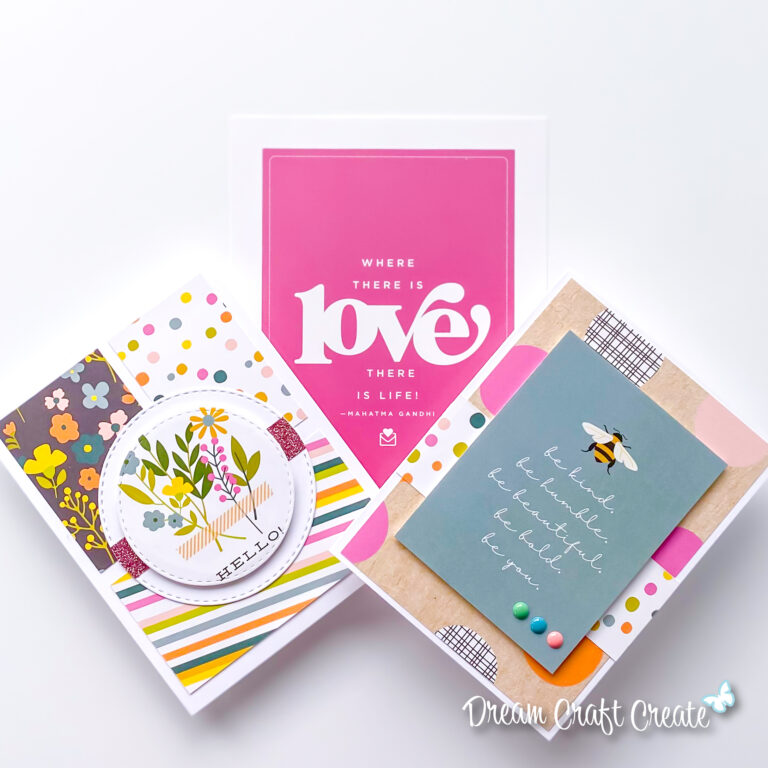 Easy Pattern Paper Cards using the SCT January 2022 Sampler!