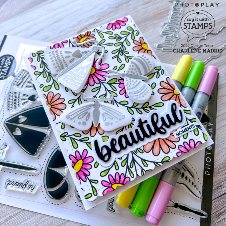Photoplay Say it With Stamps Beautiful Butterflies