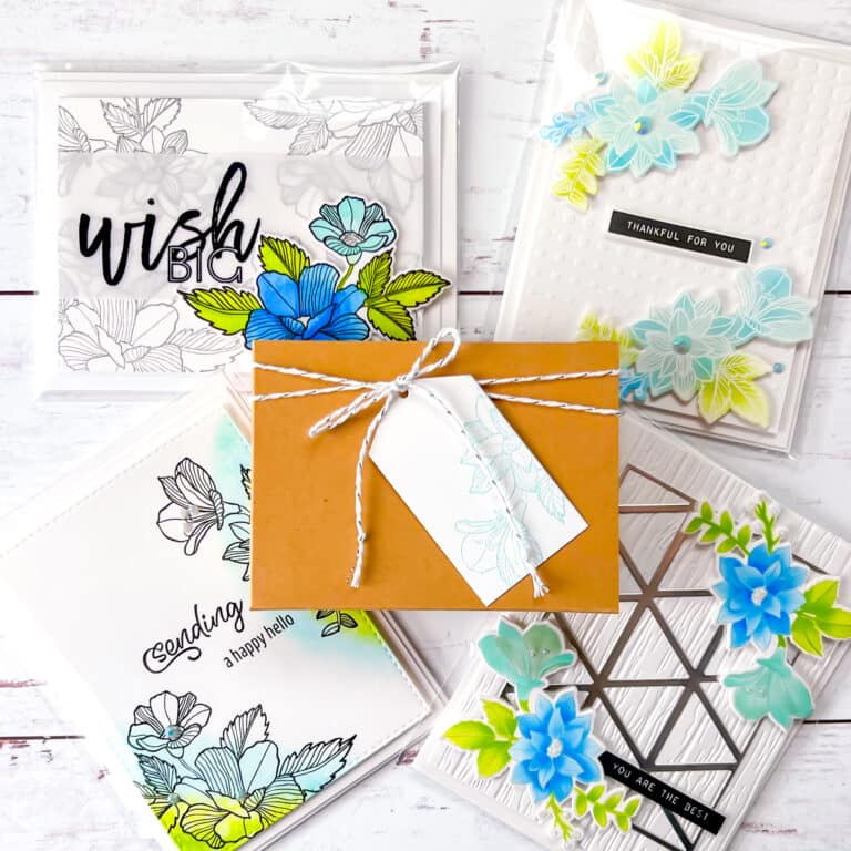 One Stamp Set Four Ways – How to Create the Perfect Gift Card Set!