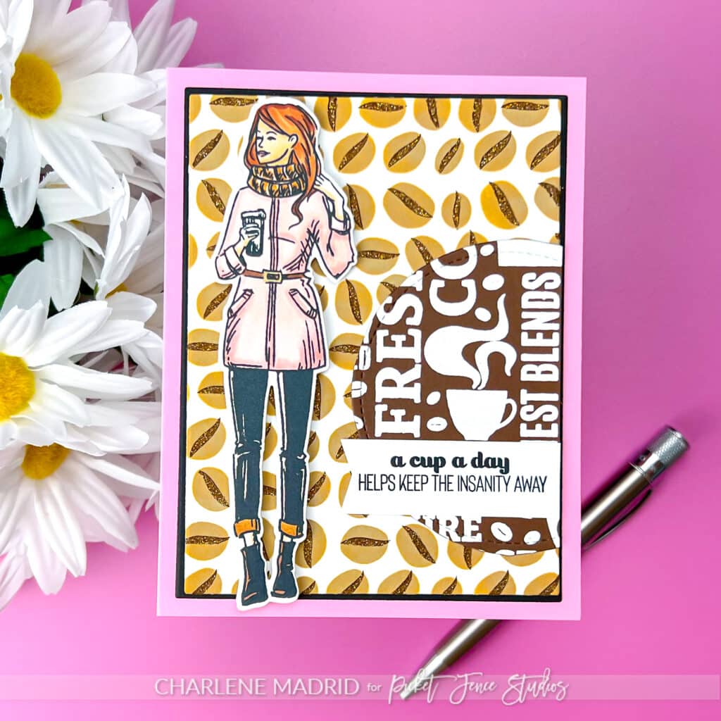 Picket Fence Studios BFF Girl Ruby Stamp