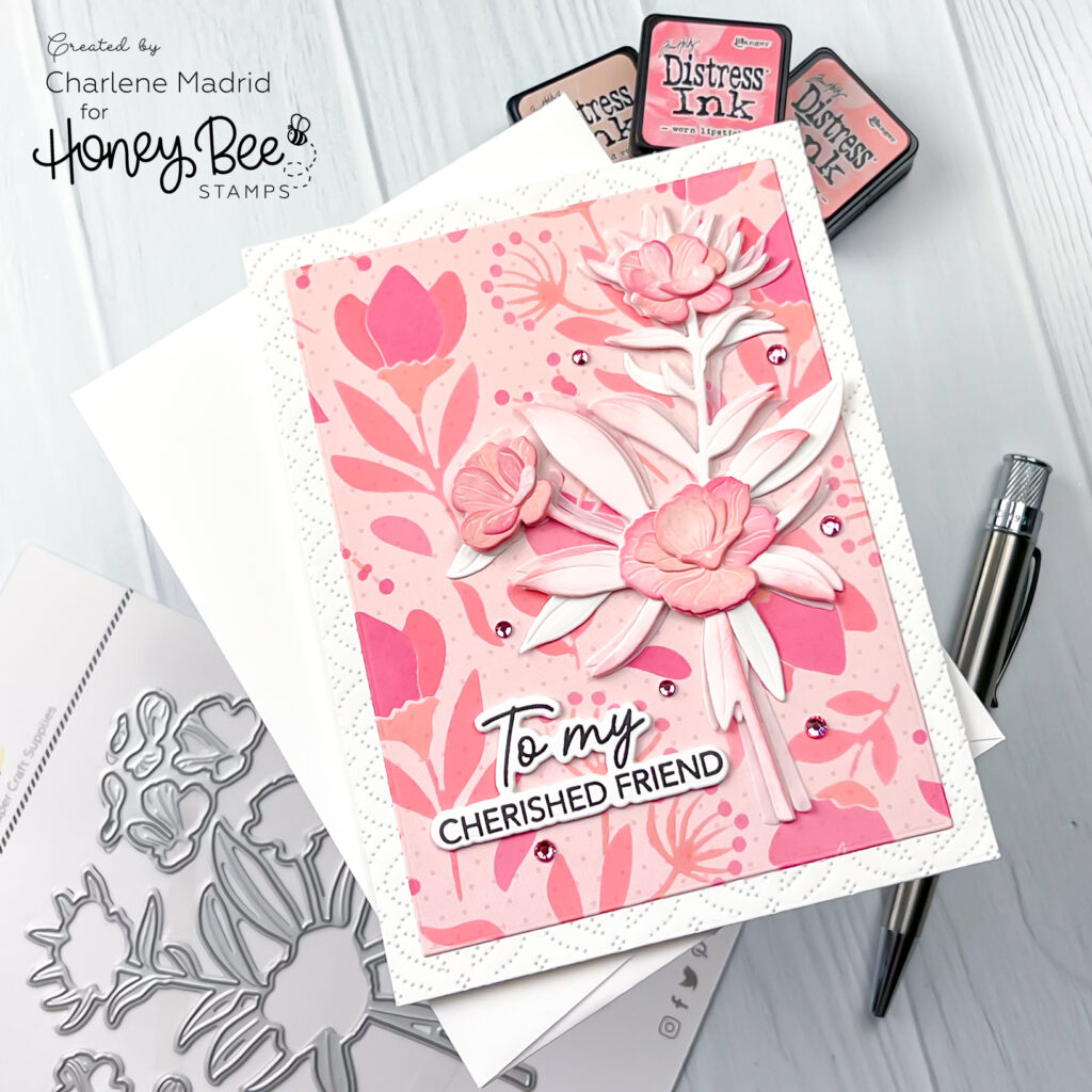 Honey Bee Stamps Lovely Layers Dianthus