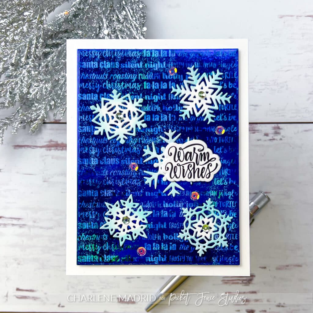 Picket Fence Studios Seasonal Greetings Fabulous Foiling Toner Card Fronts