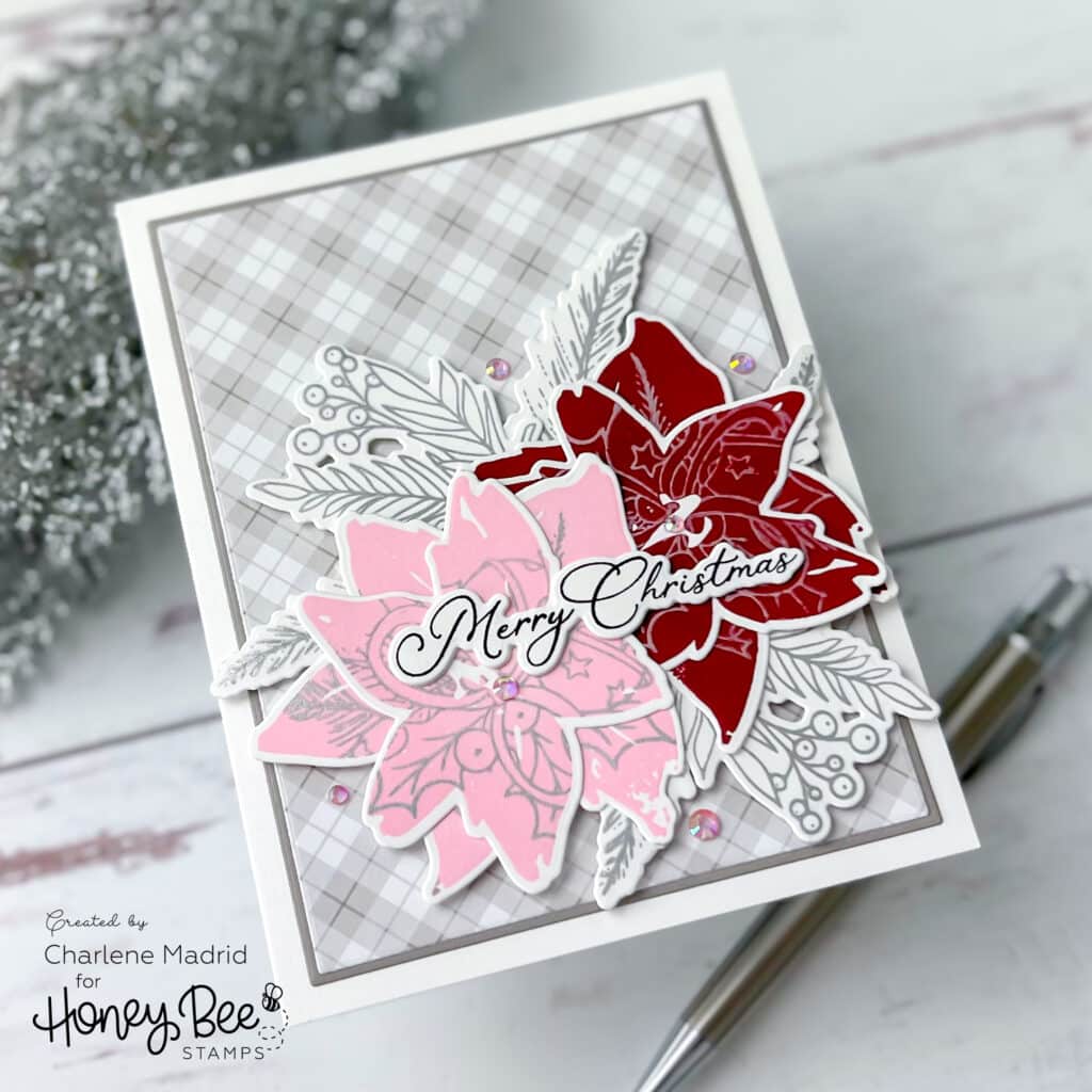 Honey Bee Stamps Winter Watercolor and Pine & Berry Centerpiece stamps