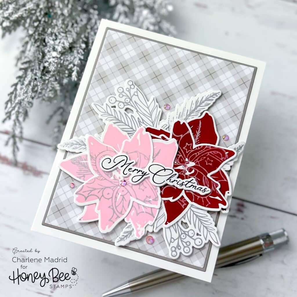 Honey Bee Stamps Winter Watercolor and Pine & Berry Centerpiece stamps