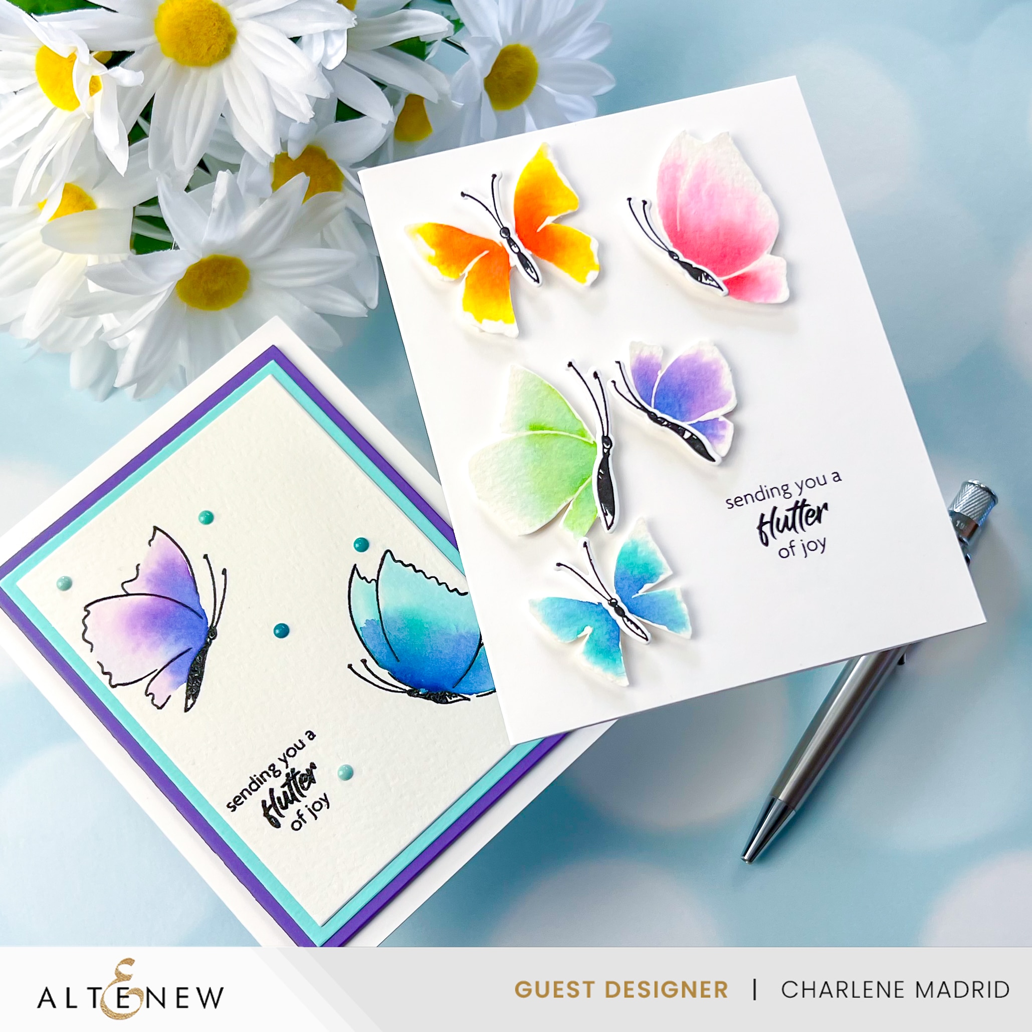 Altenew Stamp & Paint Butterflies