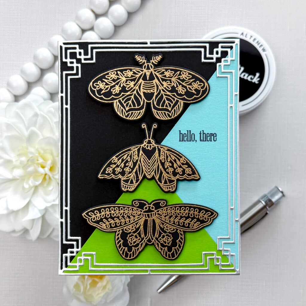 Altenew Midnight Moths Stamps and Dies and Deco Cover Die Set