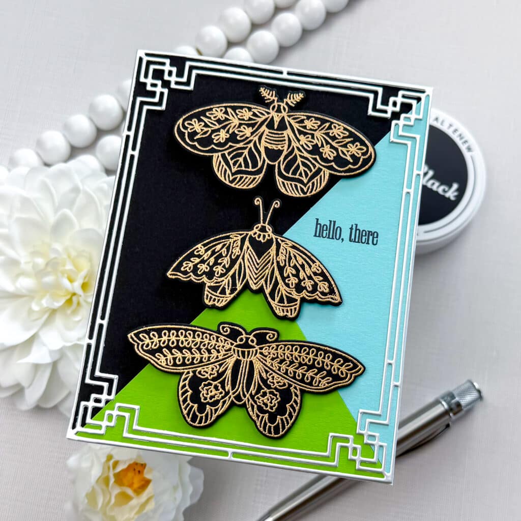 Altenew Midnight Moths Stamps and Dies and Deco Cover Die Set