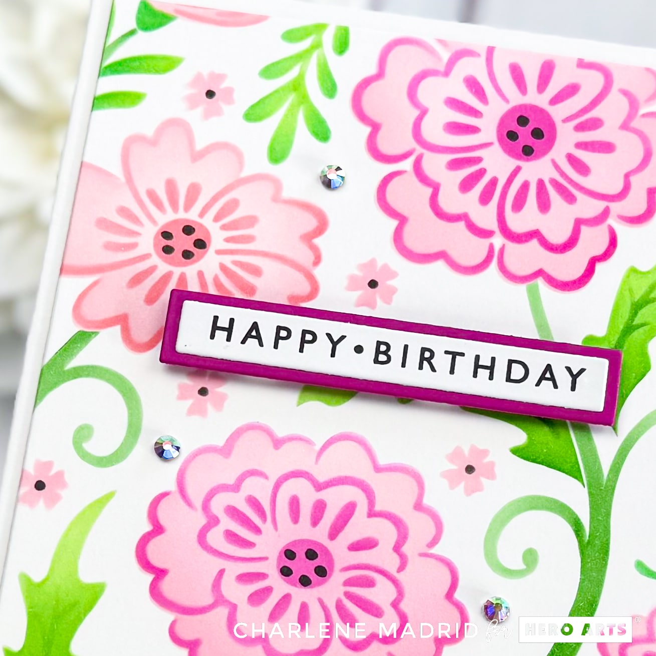 Hero Arts May 2025 Layering Stencil of the Month