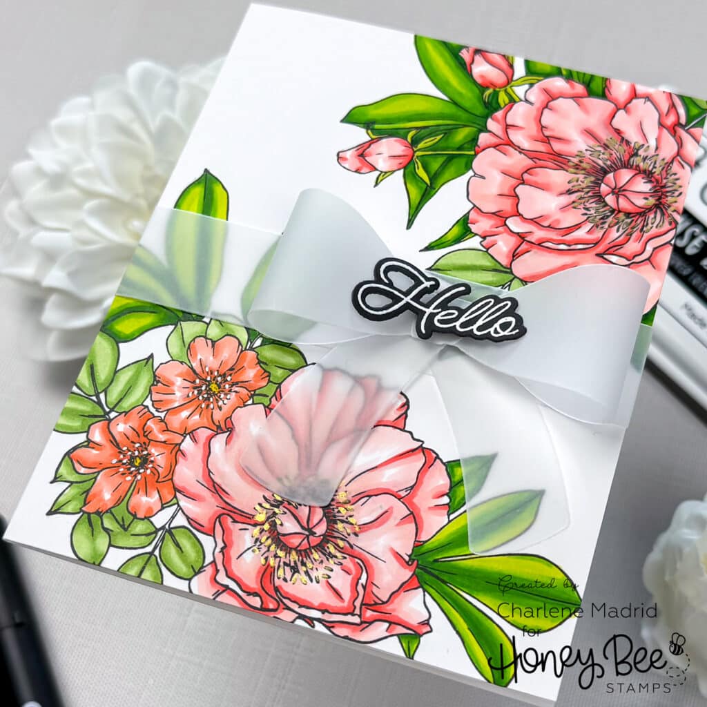 Honey Bee Stamps Perfect Peonies