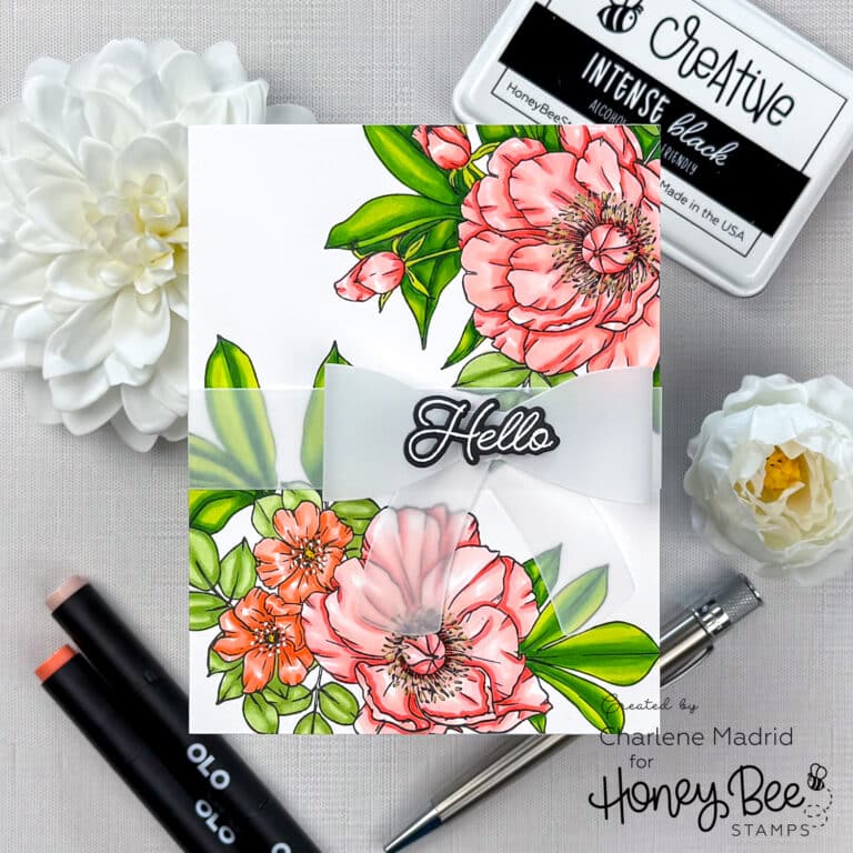 Honey Bee Stamps Perfect Peonies