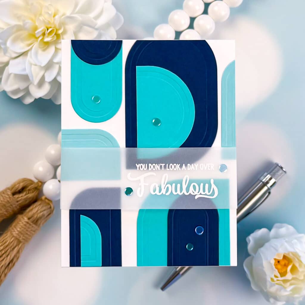 Simon Says Stamp Embossed Squovals