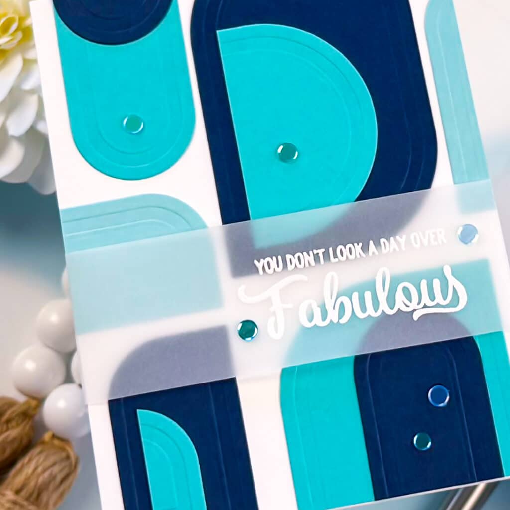 Simon Says Stamp Embossed Squovals