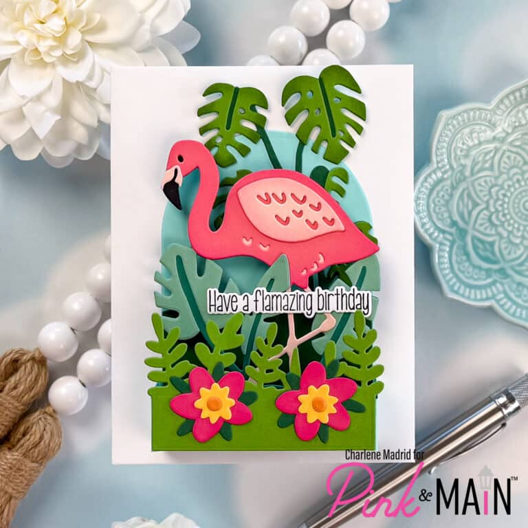 Pink & Main Flamingo Pop Up Card