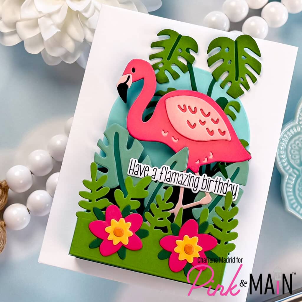 Pink & Main Flamingo Pop Up Card
