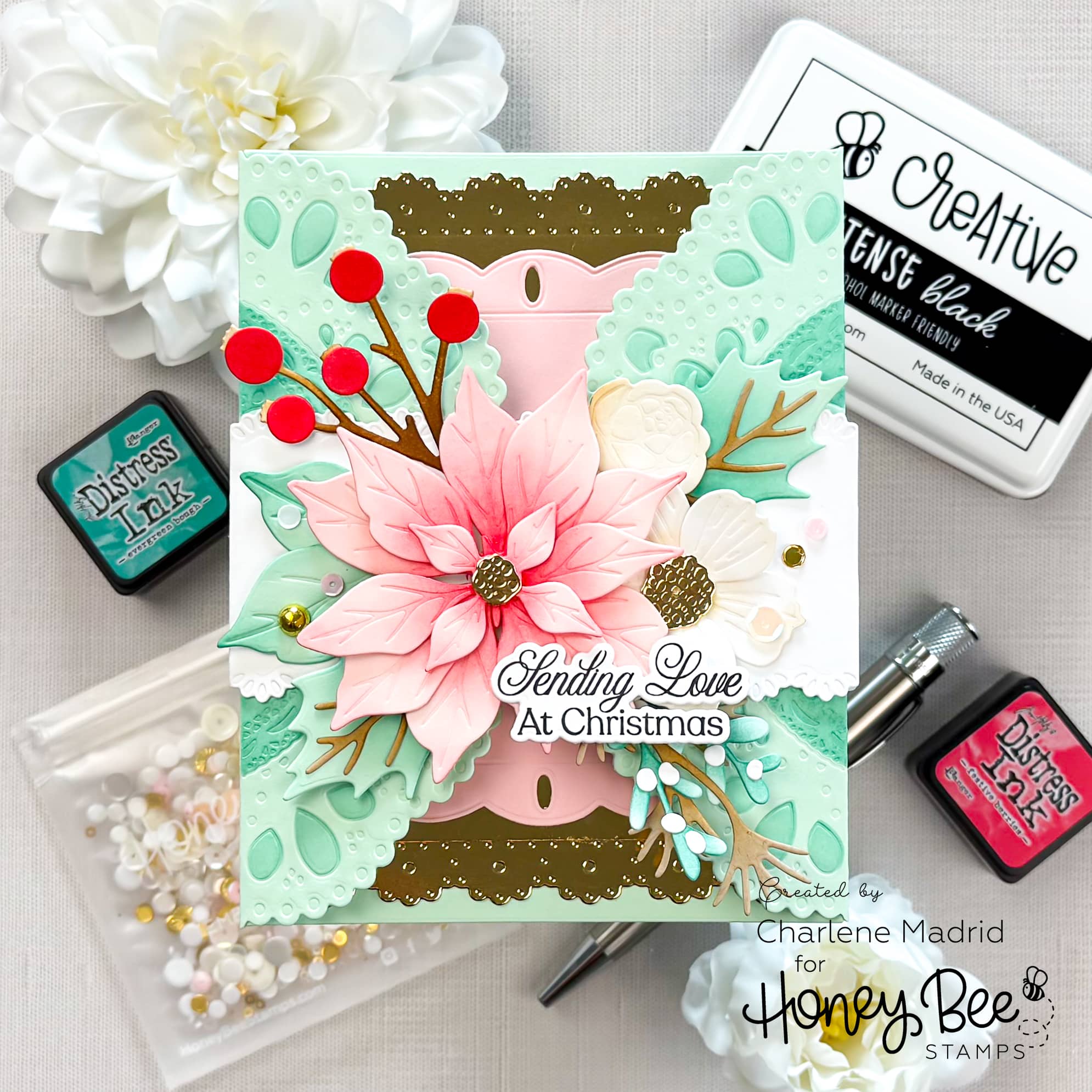 Honey Bee Stamps Wrapped in Blooms