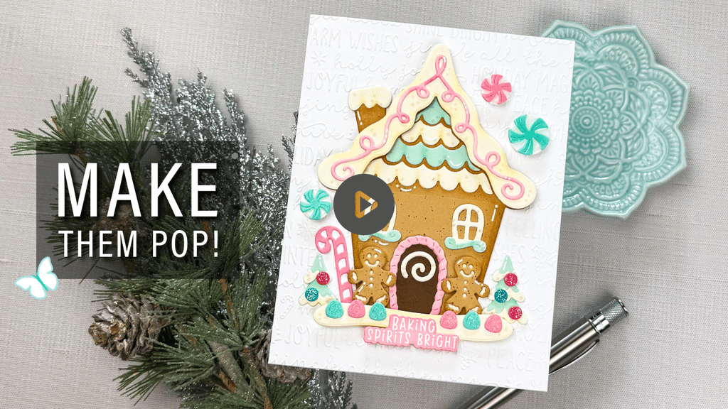 Pink & Main Gingerbread House Dies